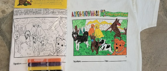 Color Your Own Mountain Themed Kids T-Shirts