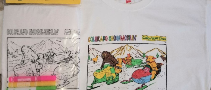 Color Your Own Mountain Kids T-Shirts